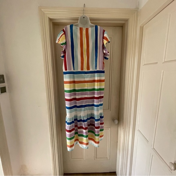 Never Fully Dressed Suki Stripe Frida Dress - Multicoloured - Size 22 - Picture 3 of 5